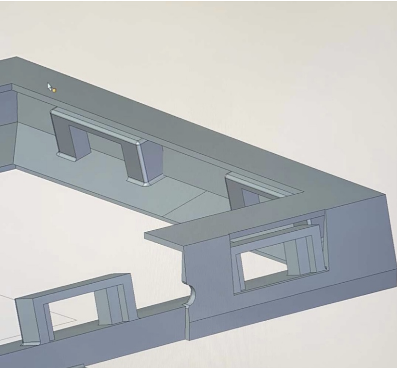CAD-Modell eines Auto-LST-Bauteils